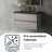 Dhruven 36 Inch Fully Assembled Single Floating Bathroom Vanity With Solid Surface Sink