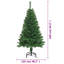 Arbre de Noël artificiel arbre de Noël avec support en acier, décoration des Fêtes et branches épaisses en PVC-38419548-73692225
