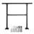 VEVOR Outdoor Hand Rails For Steps, 3Ft 3 Steps Carbon Steel Railing