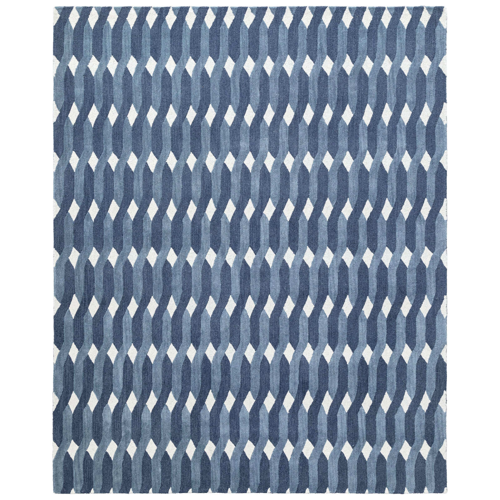Woodcliff Hand-Tufted Geometric Wool Rug, Rectangle 3' x 5'