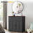 Round Wall Mirror, Modern Metal Frame, Decorative Bathroom & Living Room Mirror-397095500-397095501