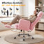 Fauteuil de bureau grand et grand, accoudoirs rabattables pour animaux de compagnie et pieds croisés, fauteuil de jeu ergonomique pour ordinateur avec repose-pieds-133409173