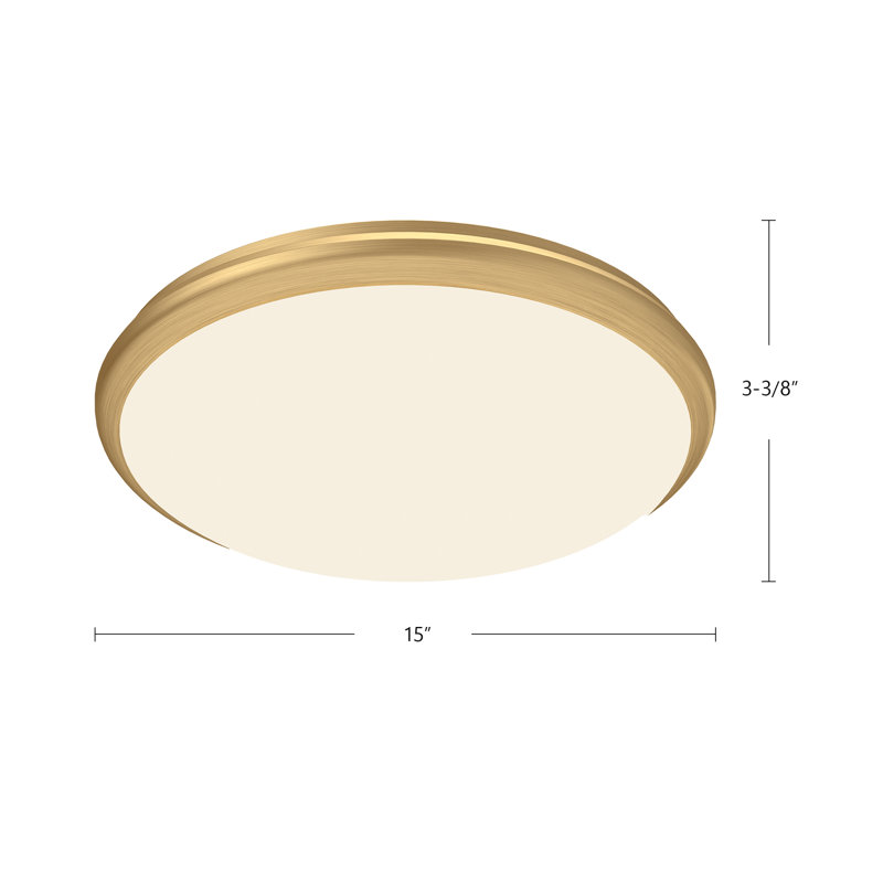 Malta 1 - Light LED Flush Mount, Black