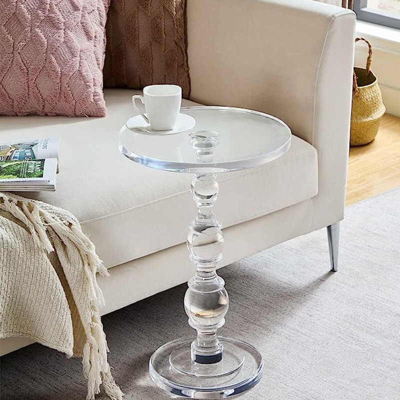 Modern Crystal Clear Acrylic Side Table