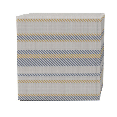 Cotton Twill Striped Square Napkin