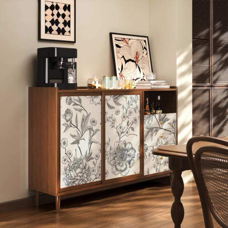Buffet multifonctionnel en bois massif