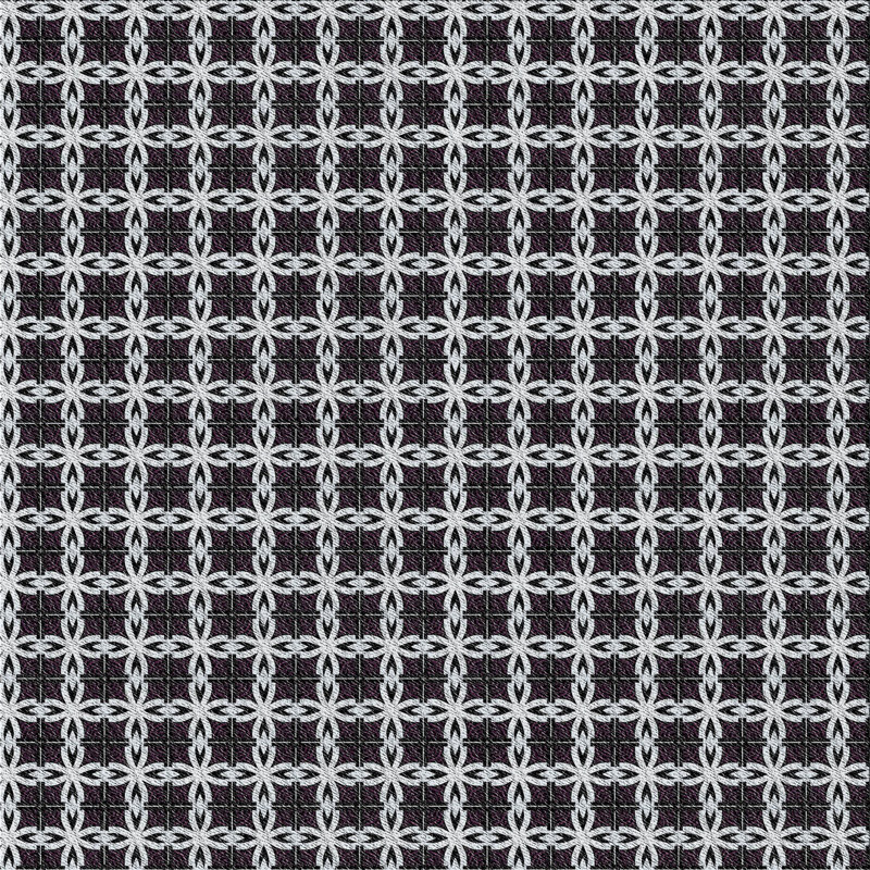 Tapis gris / noir Froholdt, Carré 7 pi