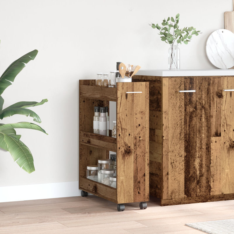 Serving Cart, Old Wood