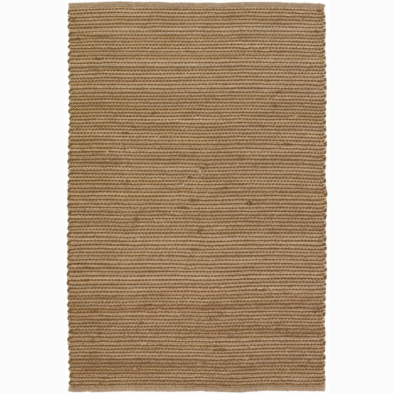 Tapis brun / brun clair tissé à plat à la main Elverson, 5 pi x 7 pi 6 po
