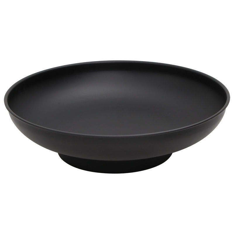 Azia Fire Pit Steel, Black, 57cm x 16cm