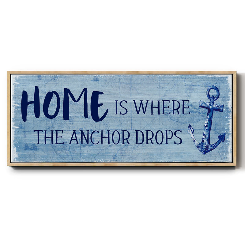 «Where the Anchor Drops», toile encadrée_46963WC, H 8 po x l 20 po x P 1,5 po, Naturel