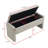 Modern Rv Coffee Table Bench With Storage - Grey Upholstery Linen Window Comfy For Bedroom, Living Room-926374585