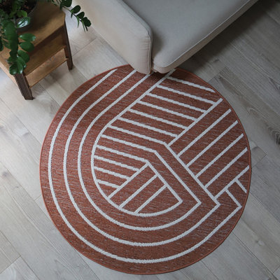 Round Anilyah 129cm X 129cm Area Rug