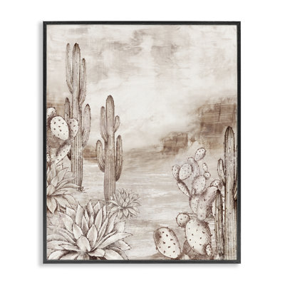 «Prickly Elegance Cacti», estampe numérique, conception de Luna Mavis