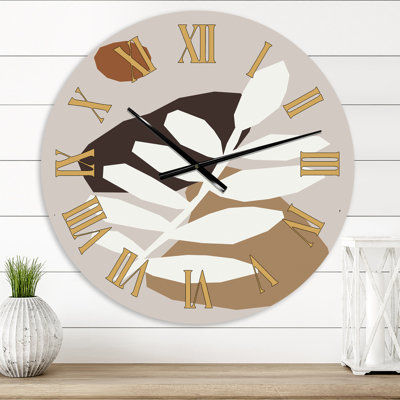 Oversized Minimal Elementary Organic and Geometric Compositions XXXXXI Wall Clock