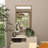 Metal Wall Mirror with Beaded Detailing-72058575