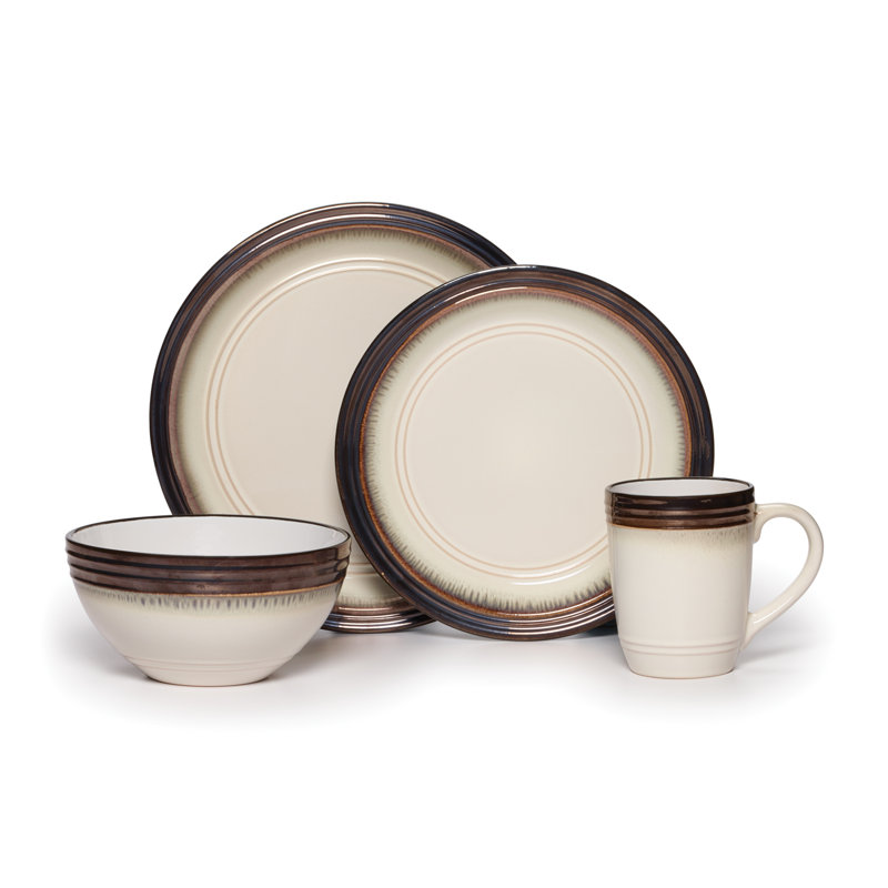 Bailey 16-Piece Stoneware Dinnerware Set, Service for 4
