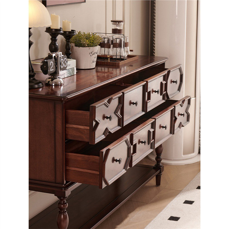 Commode décorative française rétro, Brun
