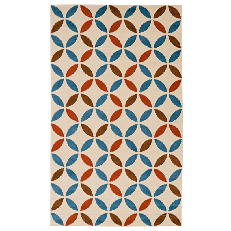 Audre Geometric Indoor Rug, Rectangle 4'3" x 7'3"