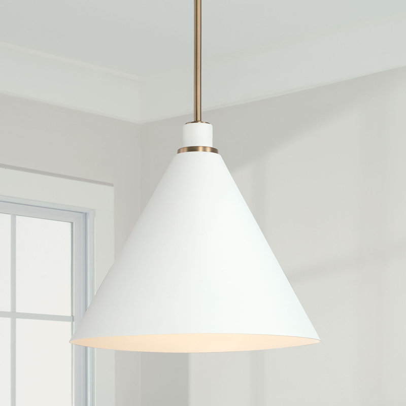 Luminaire suspendu conique à 1 lumière Kieon