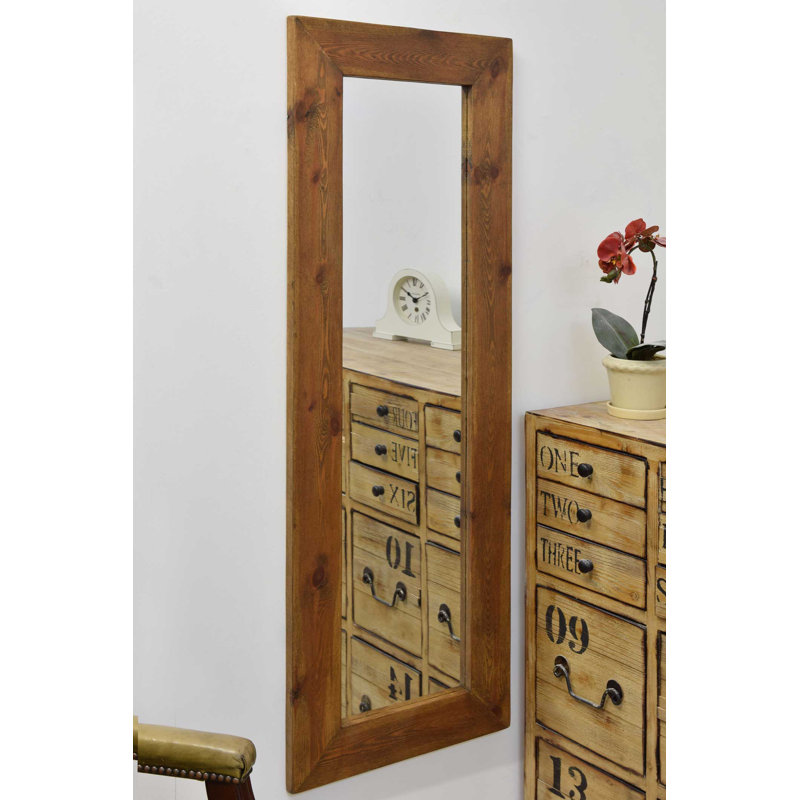 Stamford Wood Flat Wall Mirror