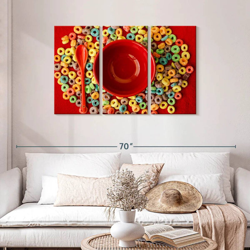 Yarlin Fruit Cereal Loops, 28" H x 45" W