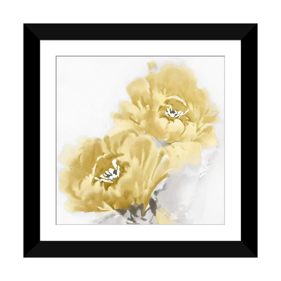 " Flower Bloom In Yellow I " by Jesse Stevens East Urban Home Mat 