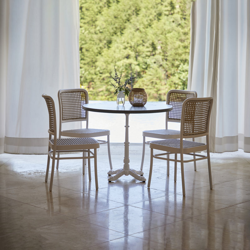 Bordeaux Patio Dining Side Chair, Natural Sunbrella®