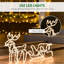 Décoration de Noël extérieure Outsunny 35 po DEL en forme de traîneau de renne, figurine sur pied