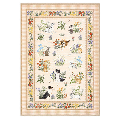 Tapis lavable à la machine Whimsical