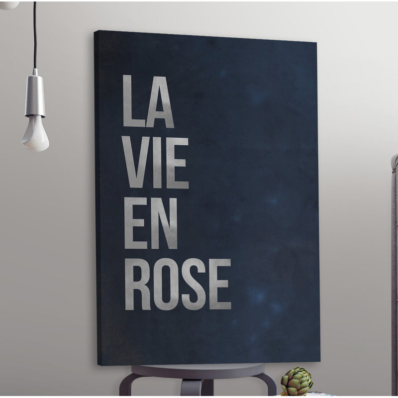 La Vie En Rose II 1 Piece Wrapped Canvas Wall Art, 45cm H x 30cm W x 3.81cm D