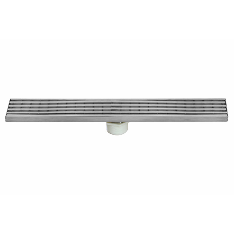 Drain de douche à grille linéaire, Satin brossé