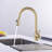 SUMERAIN Pull Down Kitchen Sink Faucet Single Handle Single Hole Lead Free-113958614