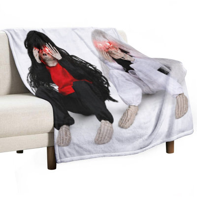 Glowing Eyes Luxury Flannel Throw Blanket, Soft Warm Fuzzy Blanket for Living Room Sofa Bed Home Decor