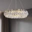 Lustre en cristal de luxe moderne avec ensemble de lumières DEL