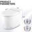 Ceramic Smart Toilet With Self-Cleaning Nozzle, Heated Seat, Night , Knob Flush, Remote Control, Silent Slow Down, Soft Close, Auto 3 Heat Options, White Control Temperature Choices,
