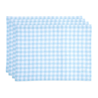 Gingham Checks - 100% Pure Linen Placemats
