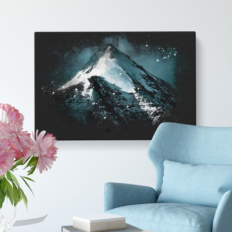 Snow Covered Mountain In India - Wrapped Canvas Print, 60cm H x 91cm W x 3cm D
