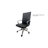 Bunjee Mid-Century Modern Fully Upholstered High Back Office Chair with Ribbed Back - Commercial Quality, Black-582422562-582422563