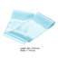 Satin de chaise arc-en-ciel paquet de 100 rubans de 7 x 108 pouces bleu clair pour décoration de fête de fête de naissance-134452015