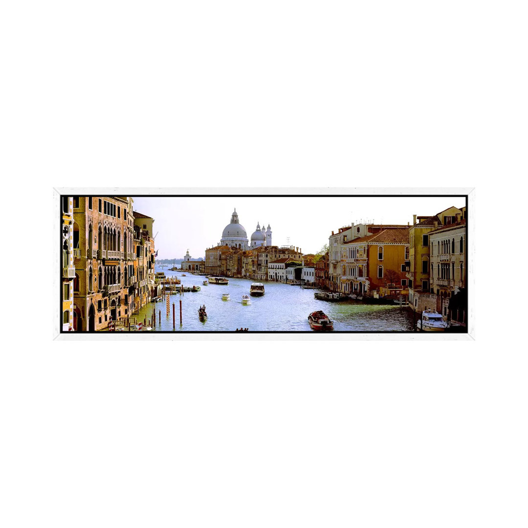 Boats In A Canal With A Church In The BackgroundSanta Maria Della Salute, Grand Canal, Venice, Veneto, Italy by Panoramic Images - Panoramic Gallery-W