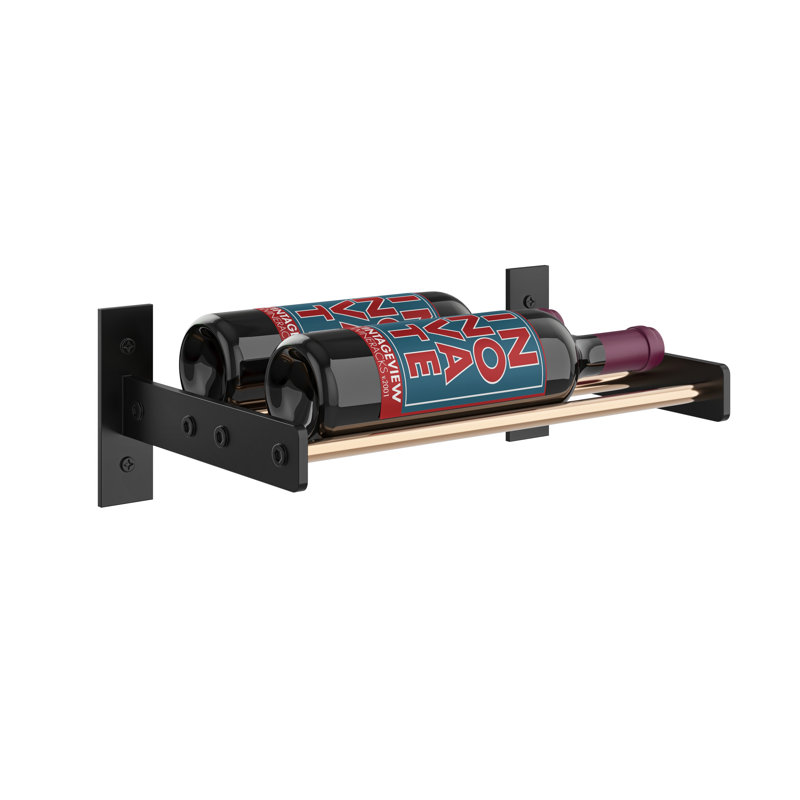 Support à vin 5 bouteilles Abbie-May, Bronze doré / noir mat