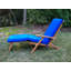 Chaise longue d'extérieur en teck Renilde