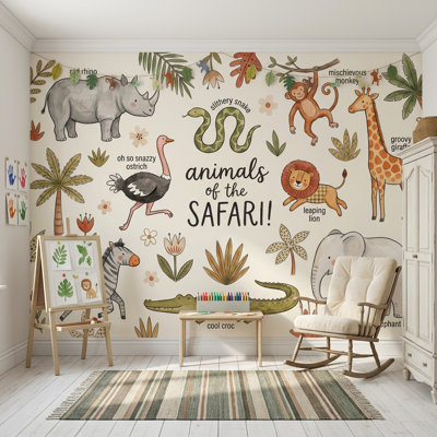 Papier peint animaux Safari