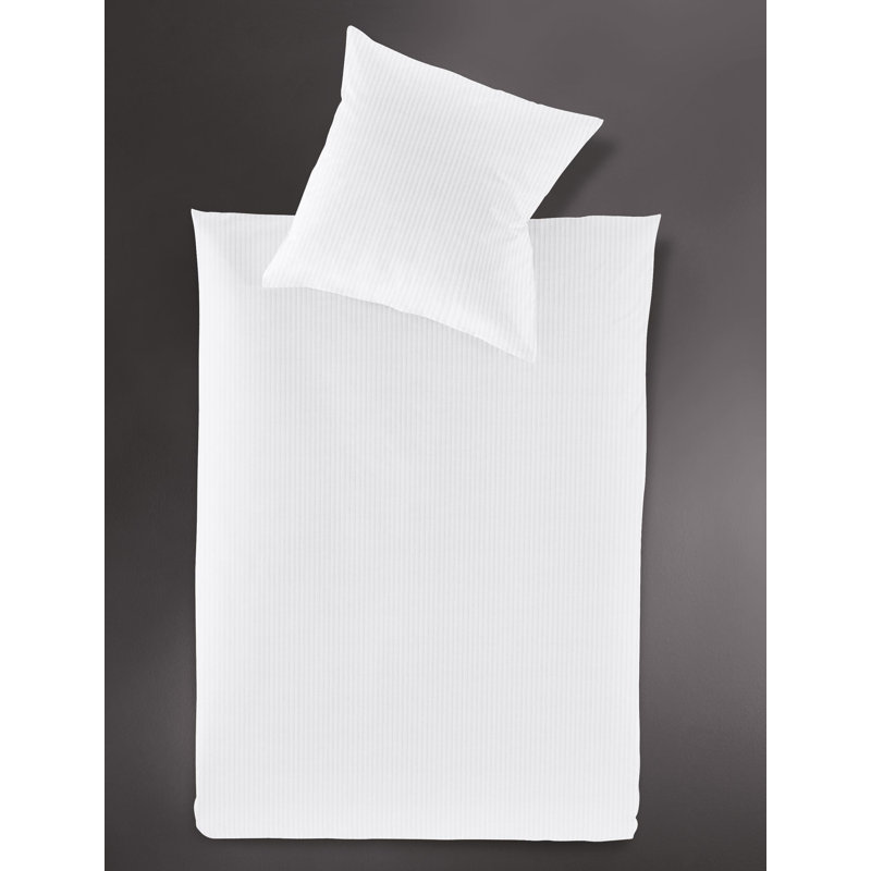 Lumen 2 Piece Duvet Cover Set, Single - 1 Pillowcase (80 x 80 cm), White