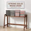 Bureau pliant en bois massif