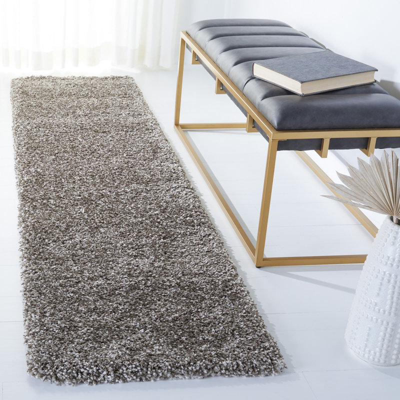 Tapis Assar, Tapis de couloir 2 pi x 16 pi, Ivoire / Gris