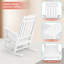 Chaise Adirondack berçante en plastique Liebwin-86803575