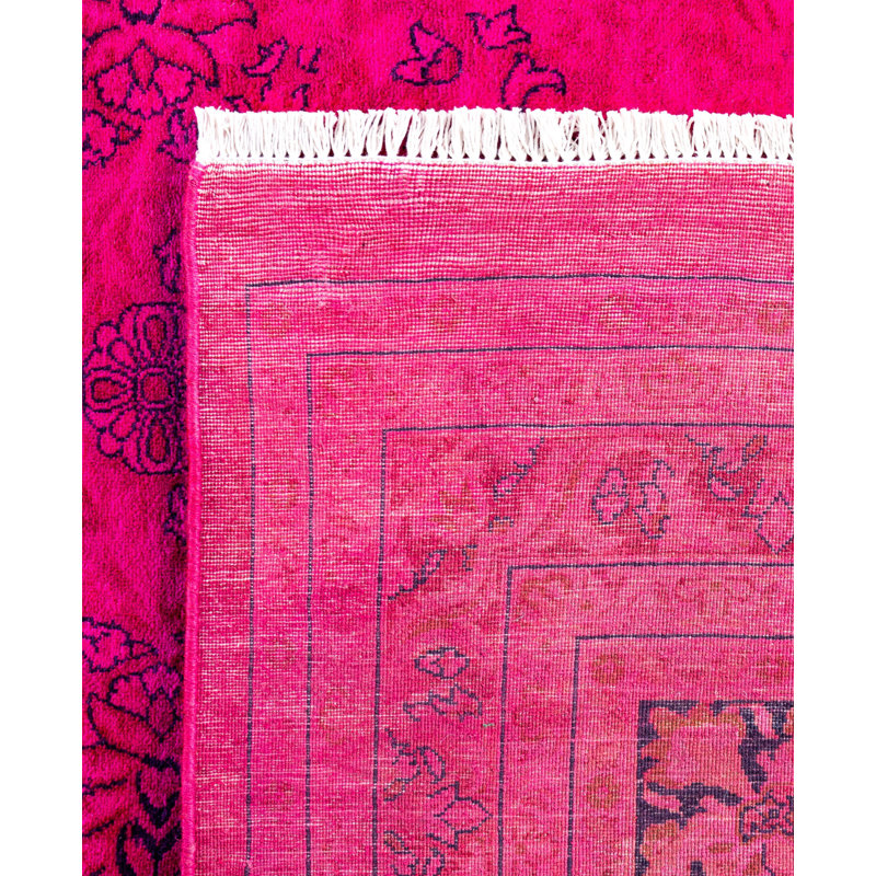 Overdyed One-of-a-Kind 9' 5" X 12' 1" Hand Knotted Area Rug