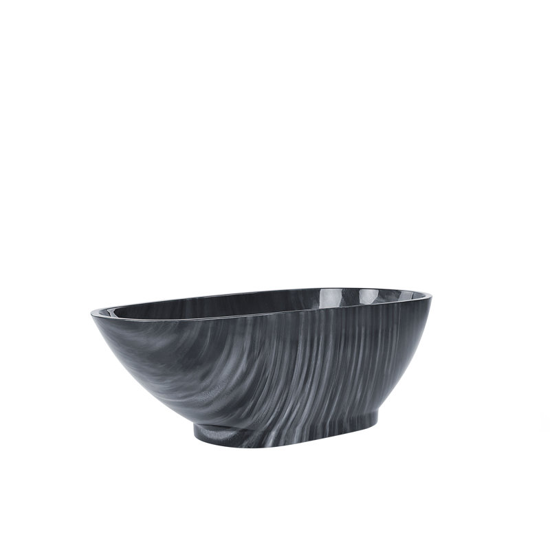 Thurber x Freestanding Acrylic Bathtub with Tap, Black